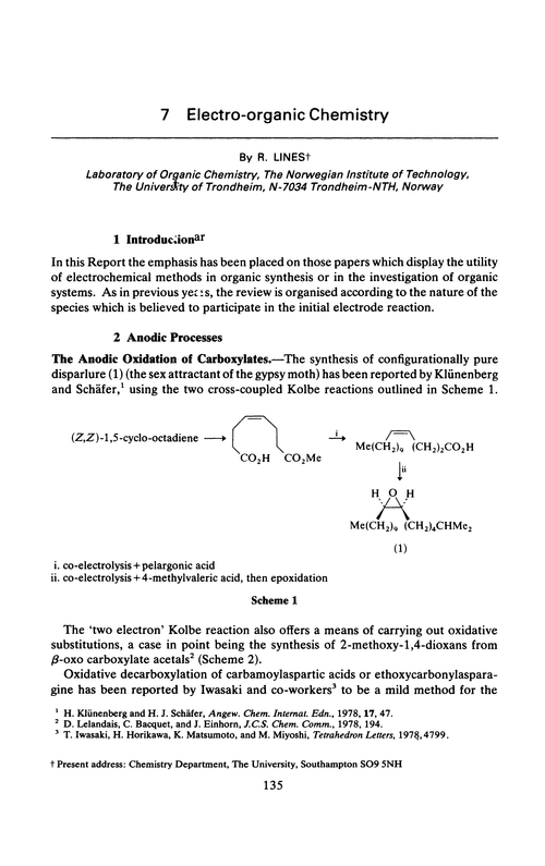 Chapter 7. Electro-organic chemistry