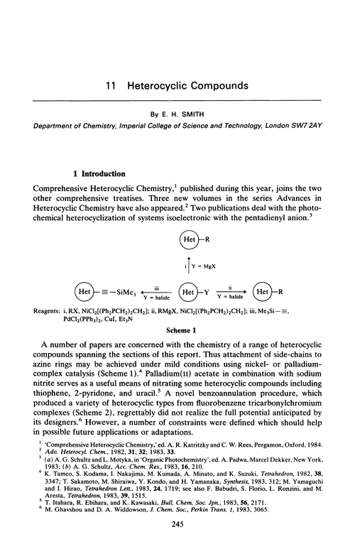 Chapter 11. Heterocyclic compounds