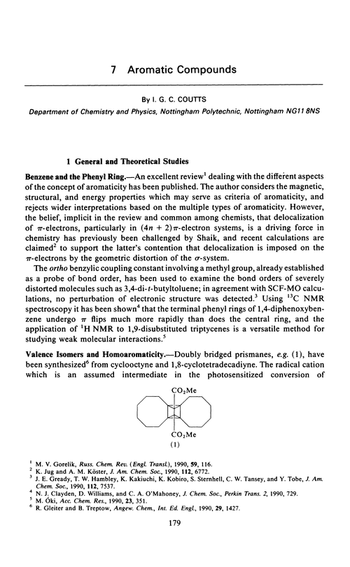 Chapter 7. Aromatic compounds