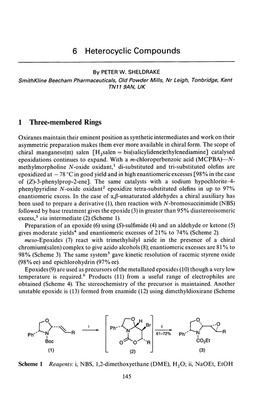 Chapter 6. Heterocyclic compounds