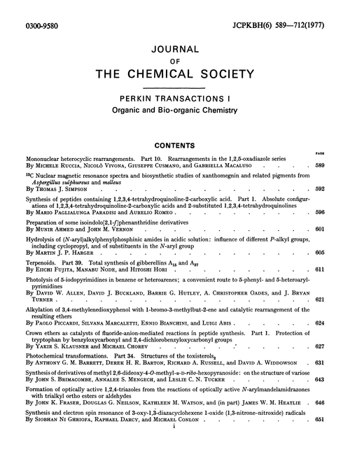 Contents pages
