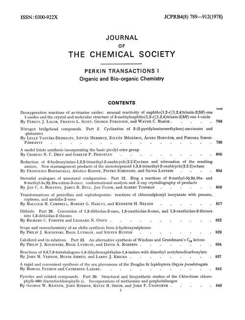 Contents pages