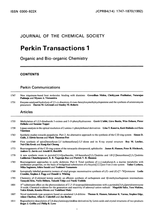 Contents pages