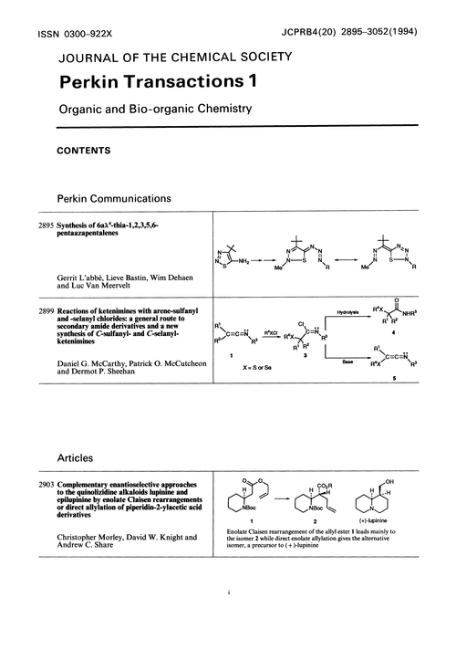 Contents pages