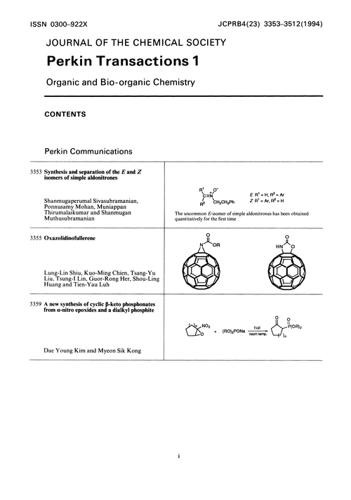 Contents pages