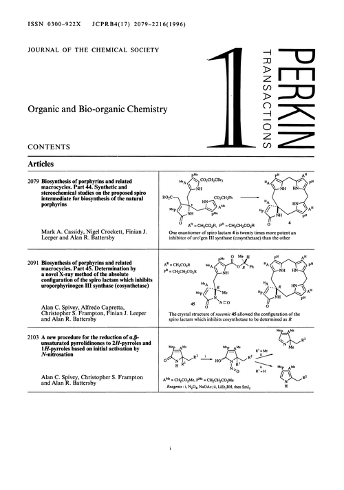 Contents pages