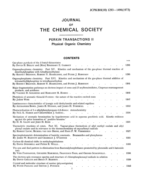 Contents pages