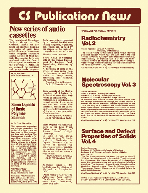 Back cover Journal of the Chemical Society, Perkin Transactions 2