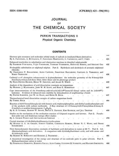 Contents pages