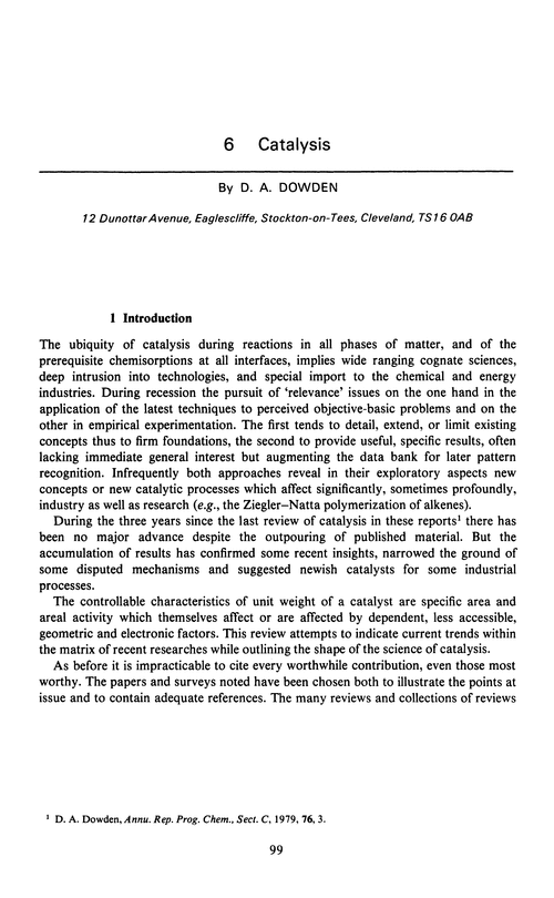 Chapter 6. Catalysis