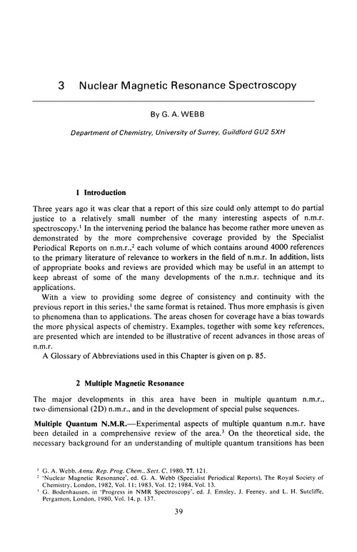 Chapter 3. Nuclear magnetic resonance spectroscopy