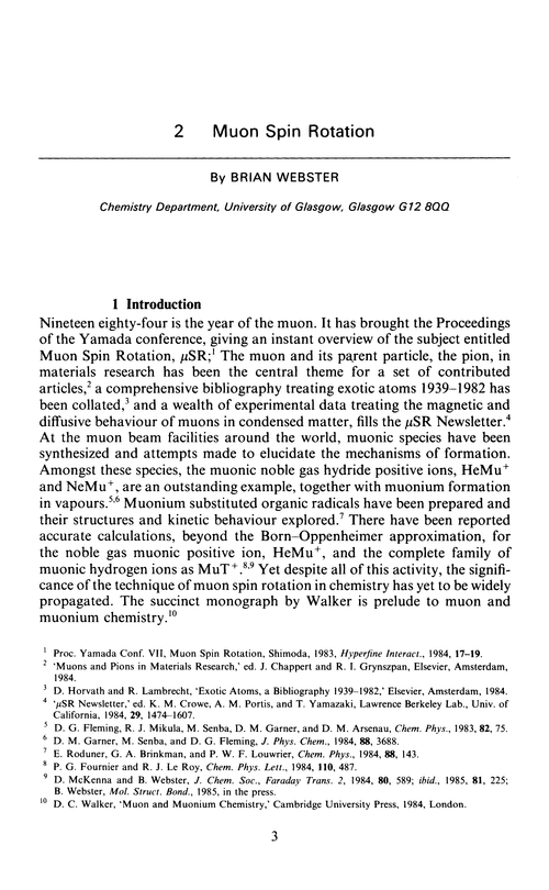 Chapter 2. Muon spin rotation