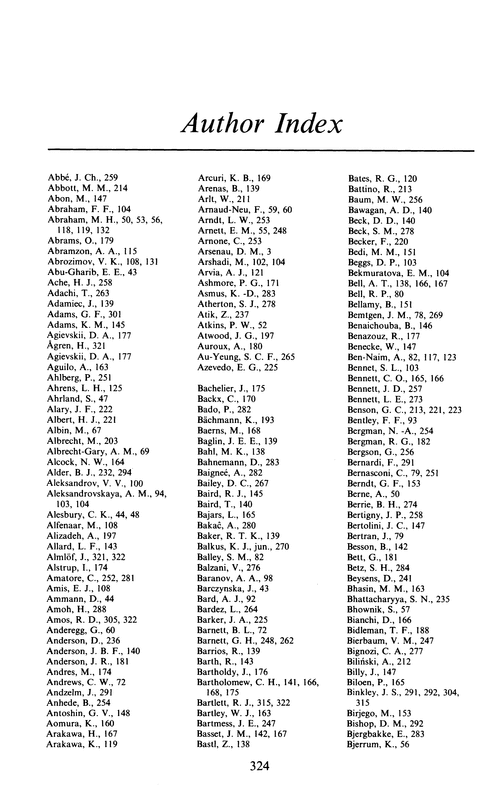 Author Index Annual Reports Section C Physical Chemistry Rsc Publishing