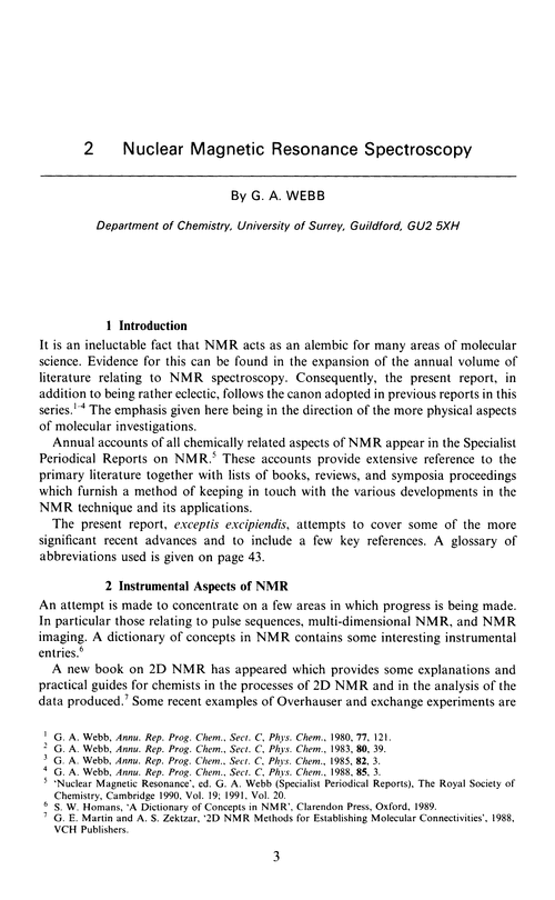 Chapter 2. Nuclear magnetic resonance spectroscopy