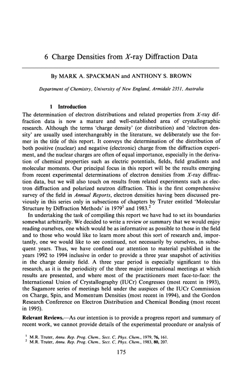 Chapter 6. Charge densities from X-ray diffraction data