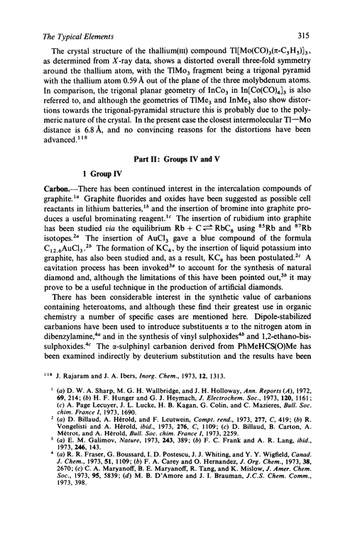 Chapter 11. The typical elements. Part II: Groups IV and V