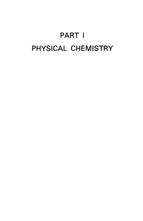 Physical chemistry. Chapter 1. Introduction