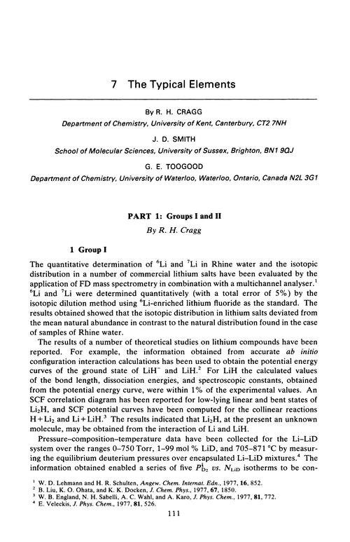 Chapter 7. The typical elements