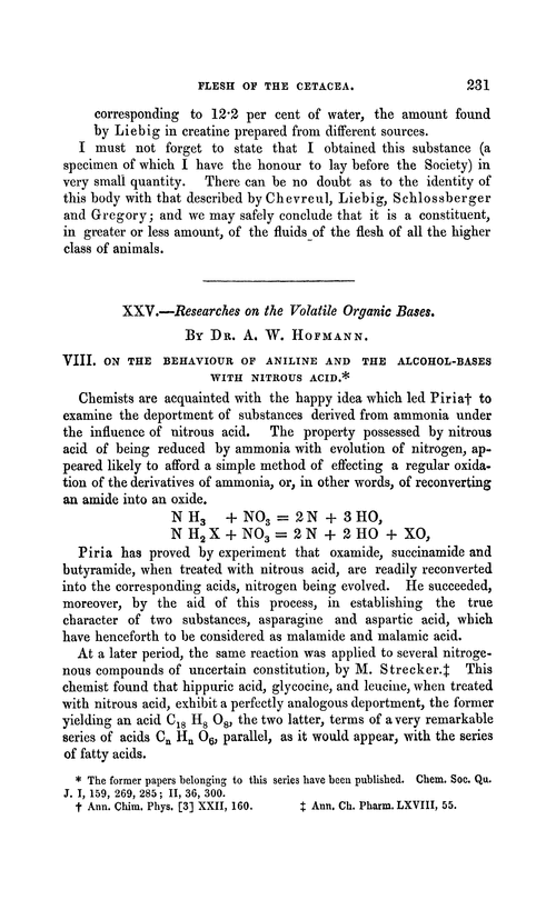 XXV.—Researches on the volatile organic bases