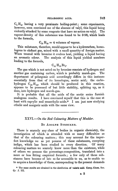 XXVI.—On the red colouring matters of madder