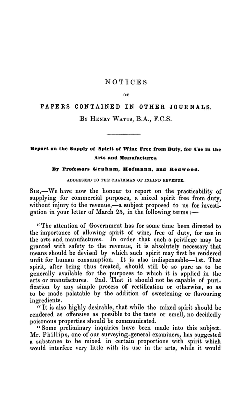 Notices of papers contained in other journals