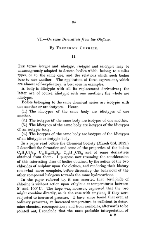 VI.—On some derivatives from the olefines