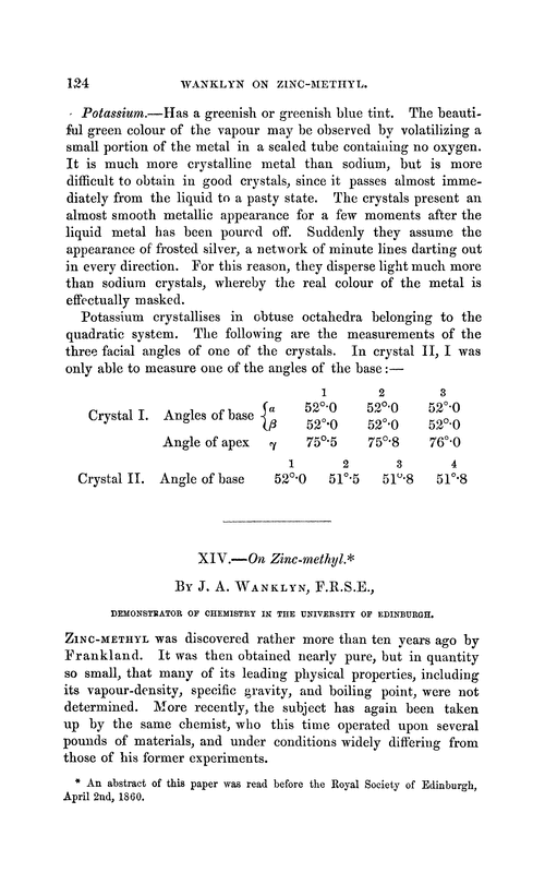 XIV.—On zinc-methyl