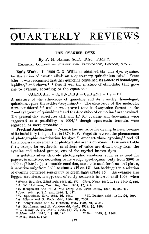 The cyanine dyes