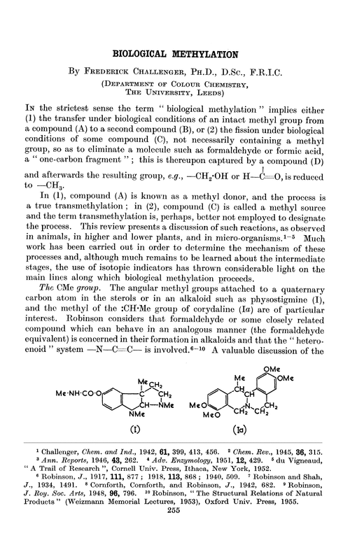 Biological methylation