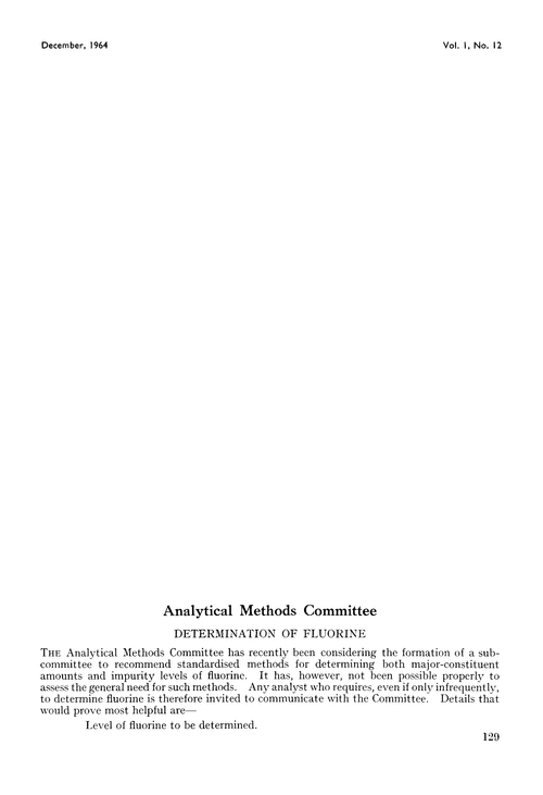 Analytical Methods Committee
