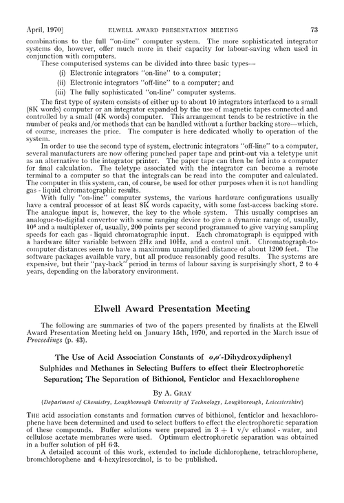 Elwell Award Presentation Meeting