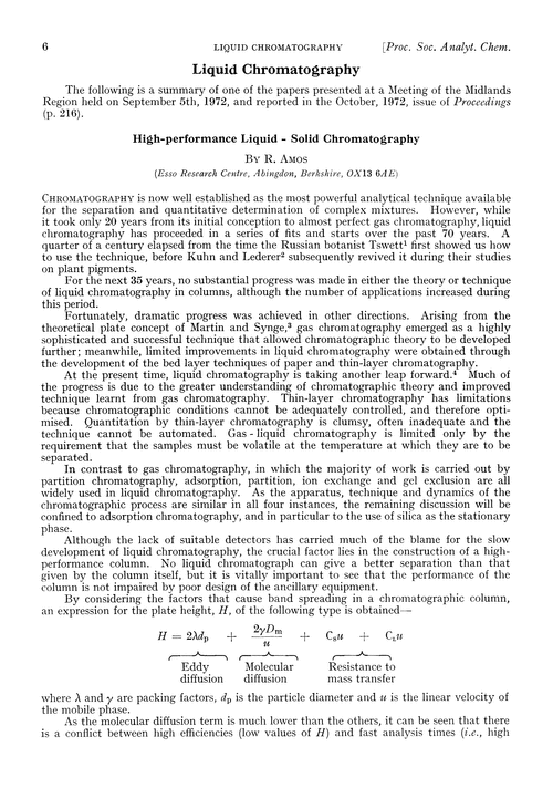Liquid chromatography