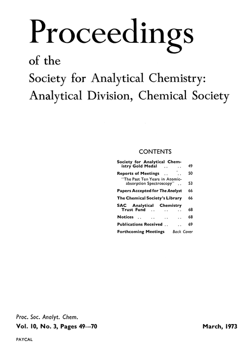 Contents pages