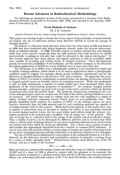 Recent advances in radiochemical methodology
