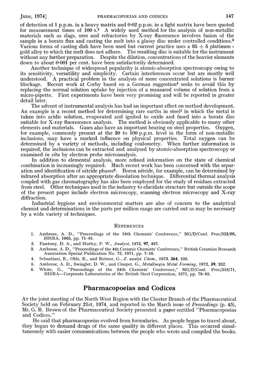 Pharmacopoeias and Codices