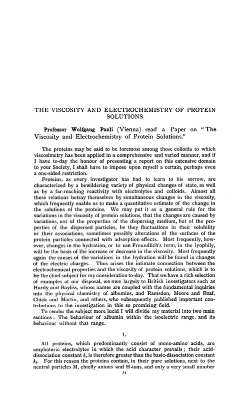 The viscosity and electrochemistry of protein solutions