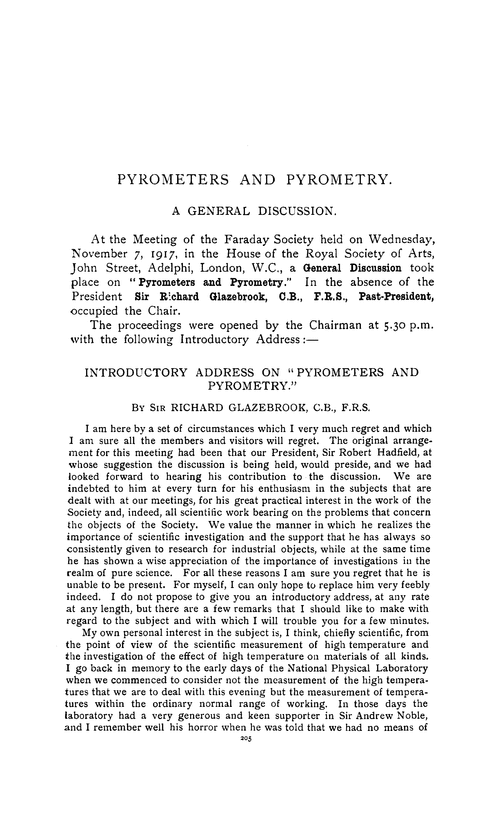 Pyrometers And Pyrometry A General Discussion Introductory - 