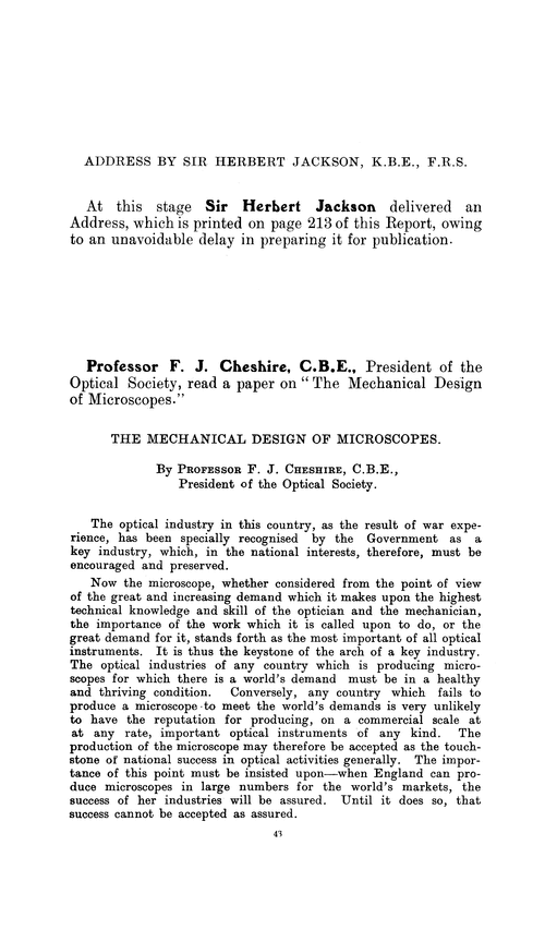 The mechanical design of microscopes
