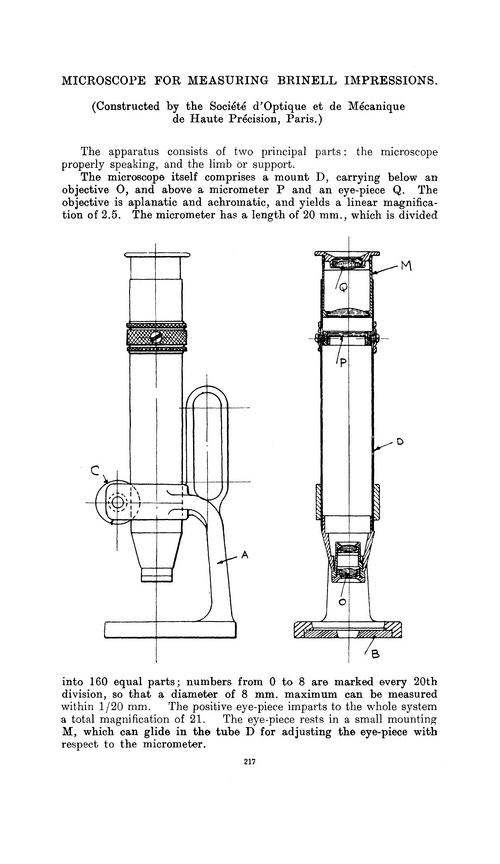 Microscope for measuring Brinell impressions - Transactions of the Faraday  Society (RSC Publishing)