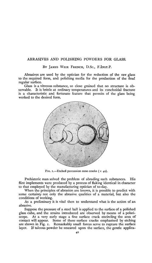 Abrasives and polishing powders for glass