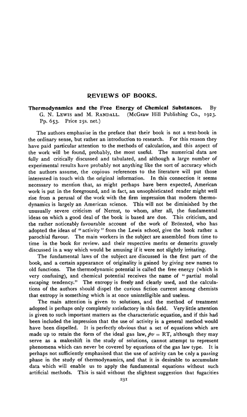 Reviews of books