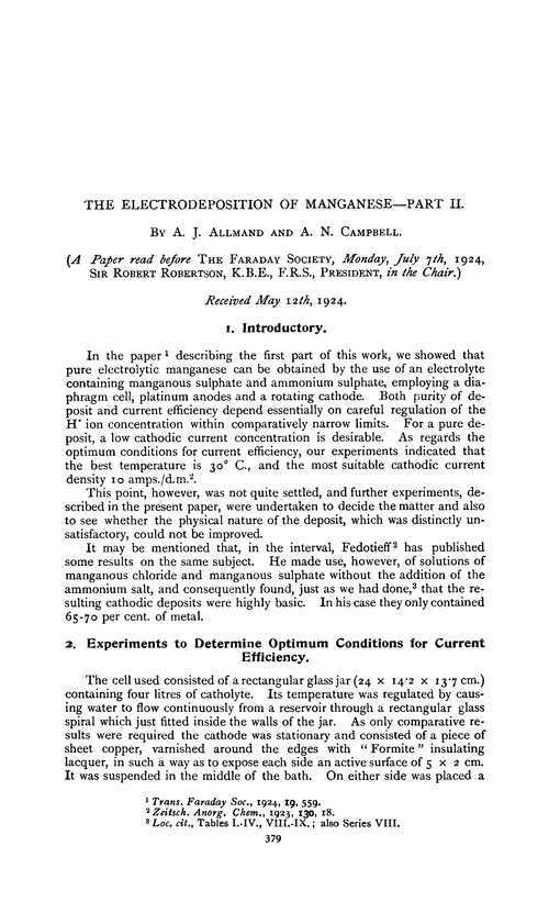 The electrodeposition of manganese—Part II