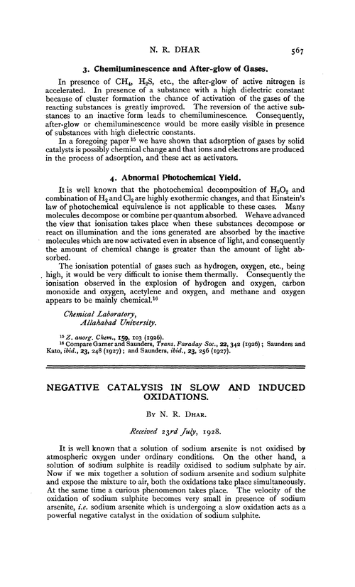 Negative catalysis in slow and induced oxidations