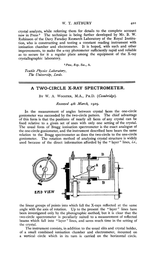 A two-circle X-ray spectrometer