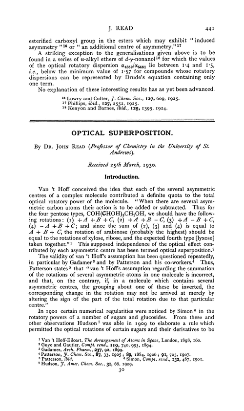 Optical superposition