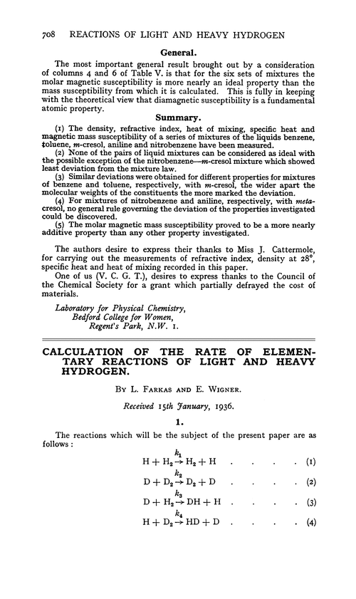 Calculation of the rate of elementary reactions of light and heavy hydrogen