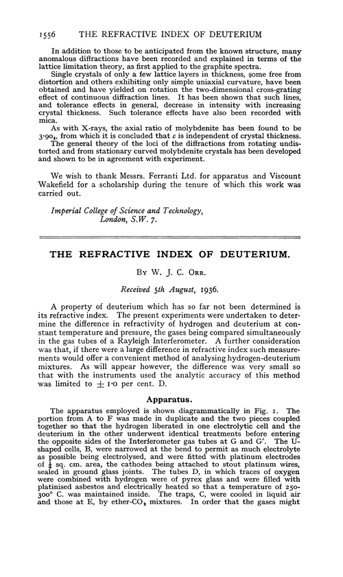 The refractive index of deuterium