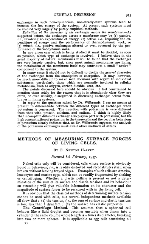 Methods of measuring surface forces of living cells