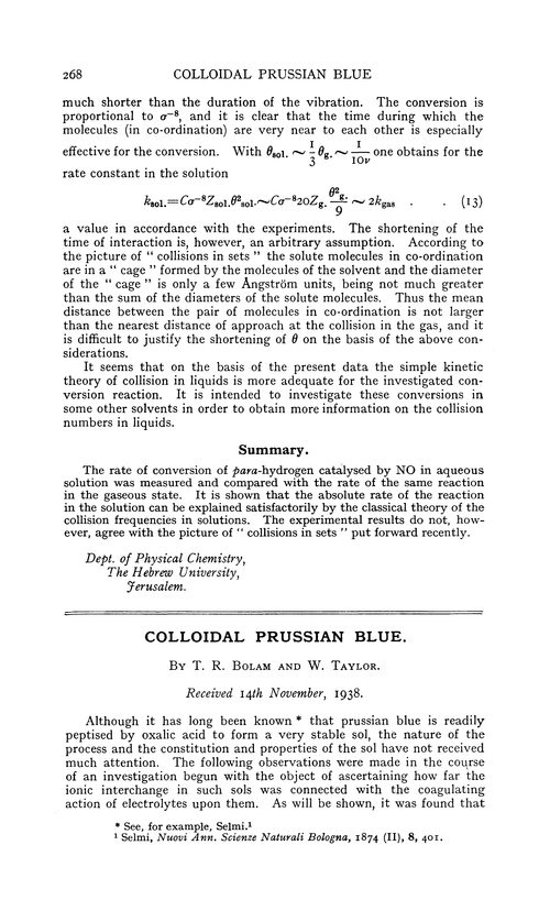 Colloidal prussian blue