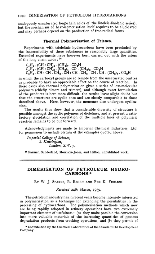 Dimerisation of petroleum hydrocarbons